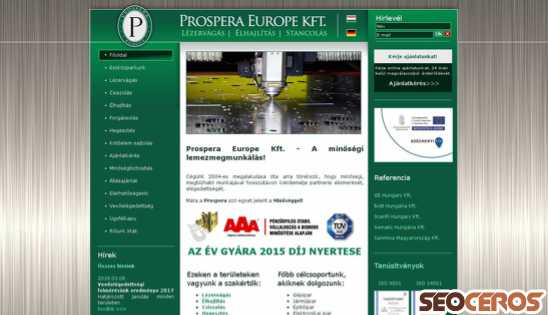 prosperaeu.hu desktop náhled obrázku