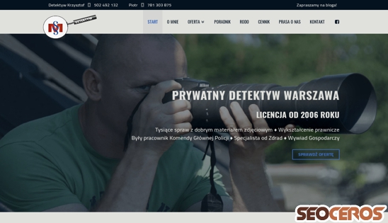 prywatnydetektyw.waw.pl desktop obraz podglądowy