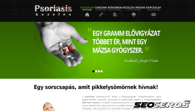 psoriasiskezeles.hu desktop Vista previa