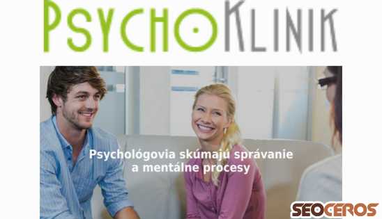 psychoklinik.sk desktop förhandsvisning