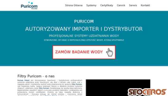 puricom.pl desktop förhandsvisning