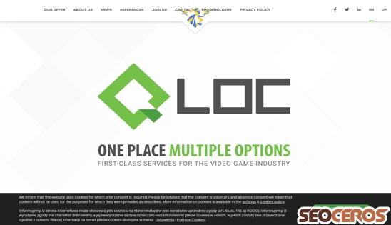 q-loc.com desktop förhandsvisning