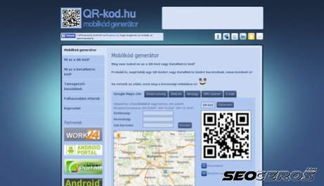 qr-kod.hu desktop förhandsvisning