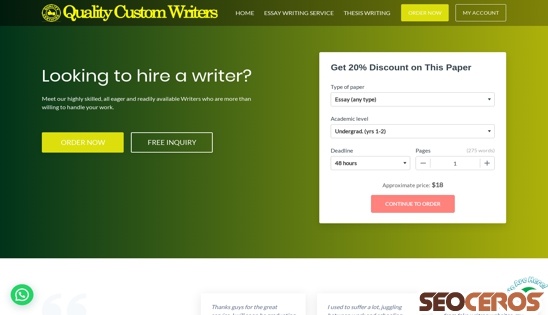qualitycustomwriters.com desktop प्रीव्यू 