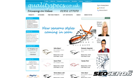 qualityspecs.co.uk desktop náhled obrázku