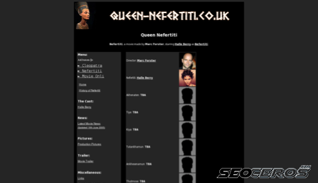 queen-nefertiti.co.uk desktop Vorschau
