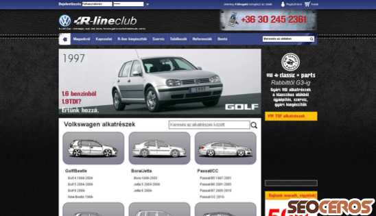 r-lineclub.hu desktop náhľad obrázku