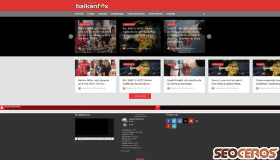 radiobalkanfox.com desktop náhľad obrázku