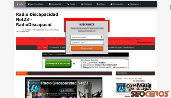 radiodiscapacidad.blogspot.com desktop előnézeti kép