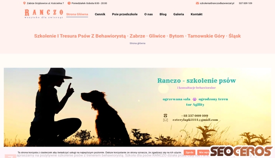 ranczodlazwierzat.pl desktop previzualizare