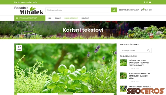 rasadnikmihalek.com/korisni-tekstovi desktop náhľad obrázku