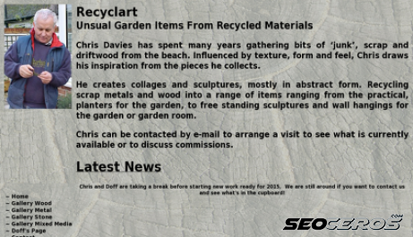 recyclart.co.uk desktop náhled obrázku