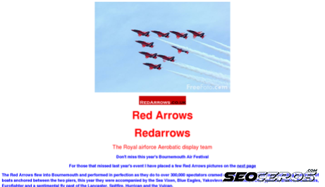 redarrows.co.uk desktop náhled obrázku