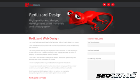 redlizard.co.uk desktop प्रीव्यू 