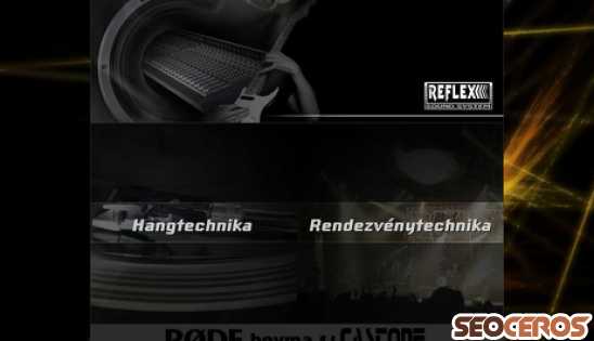 reflexsound.hu desktop náhľad obrázku