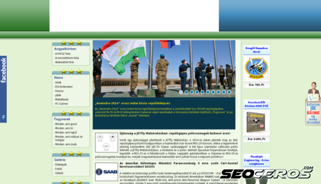 regiment.hu desktop obraz podglądowy