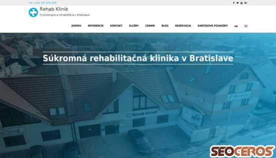 rehabklinik.sk desktop preview