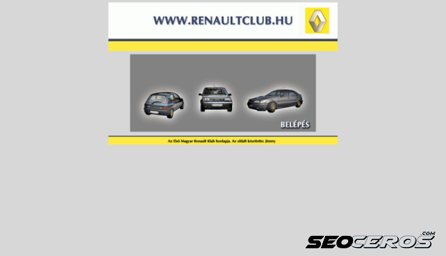 renaultclub.hu desktop Vista previa