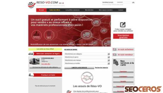 reso-vo.com desktop förhandsvisning