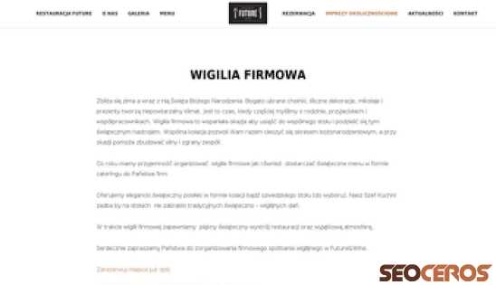 restauracjafuture.pl/imprezy-okolicznosciowe/wigilia-firmowa desktop förhandsvisning