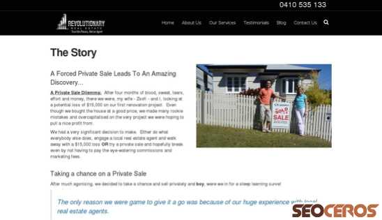 revolutionaryrealestate.com.au/real-estate-private-sale desktop náhľad obrázku