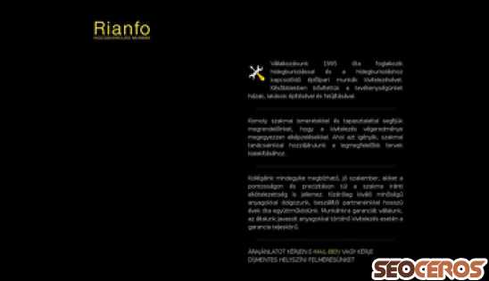 rianfo.m-website.com desktop vista previa
