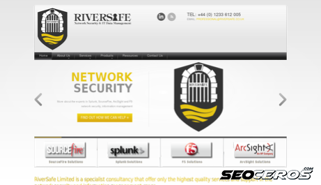riversafe.co.uk desktop náhled obrázku