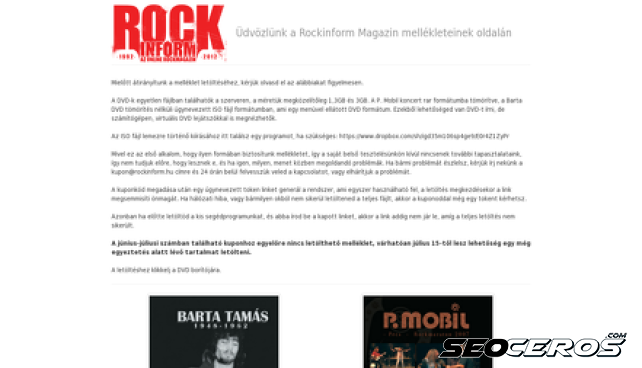 rockinform.hu desktop előnézeti kép