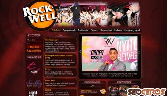 rockwellklub.hu desktop preview