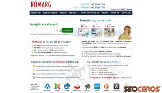 romarg.ro desktop náhled obrázku