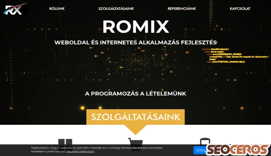 romix.hu desktop previzualizare