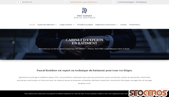 routhier-expert-batiment.com desktop previzualizare
