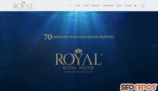 royalwater.cz desktop förhandsvisning