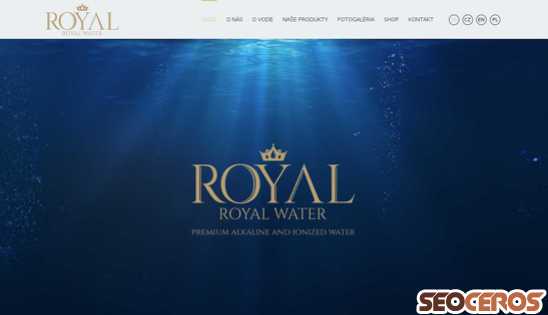 royalwater.sk desktop náhľad obrázku