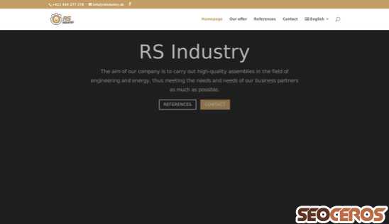 rsindustry.sk desktop náhľad obrázku