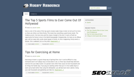 rugbyresource.co.uk desktop náhled obrázku