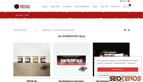 ruhrfeuer.de/shop desktop náhled obrázku