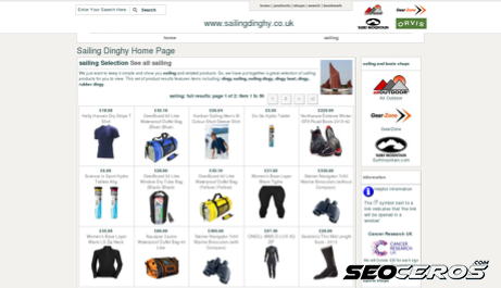 sailingdinghy.co.uk desktop náhled obrázku