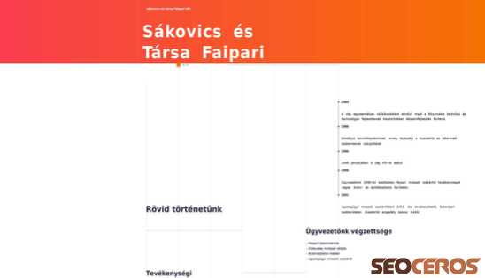 sakovics.hu desktop vista previa
