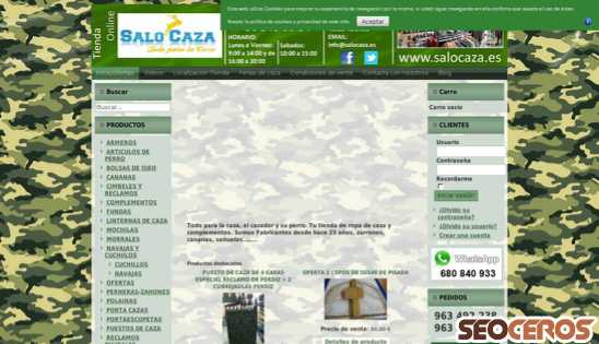 salocaza.es desktop előnézeti kép