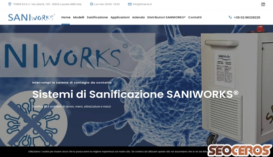 saniworks.it desktop förhandsvisning