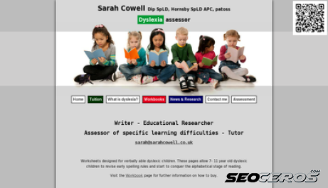 sarahcowell.co.uk desktop preview