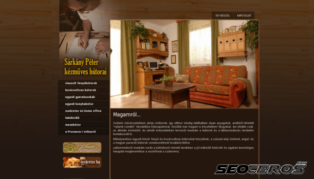 sarkanypeter.hu desktop náhľad obrázku