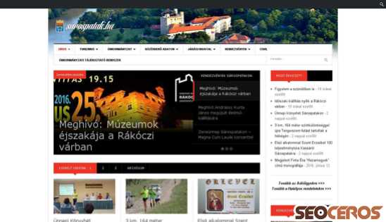 sarospatak.hu desktop vista previa