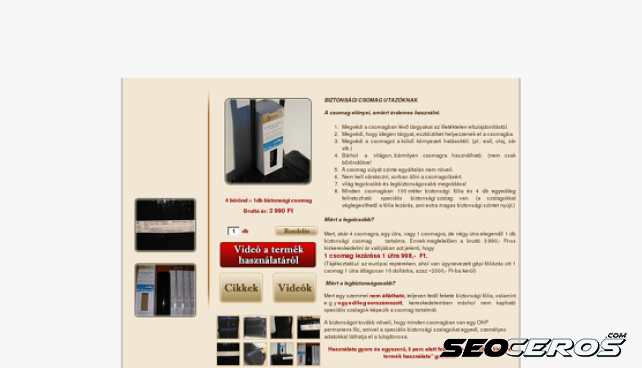 sassec.hu desktop előnézeti kép