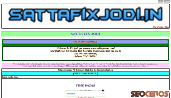 sattafixjodi.in desktop előnézeti kép