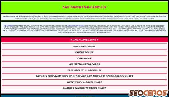 sattamatka.com.co. desktop náhľad obrázku