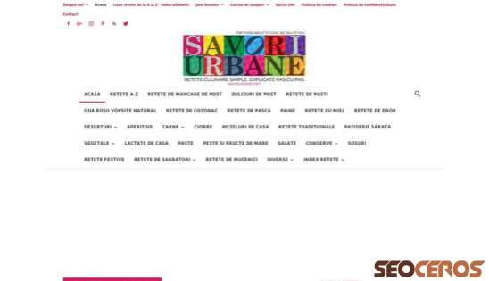 savoriurbane.com desktop förhandsvisning