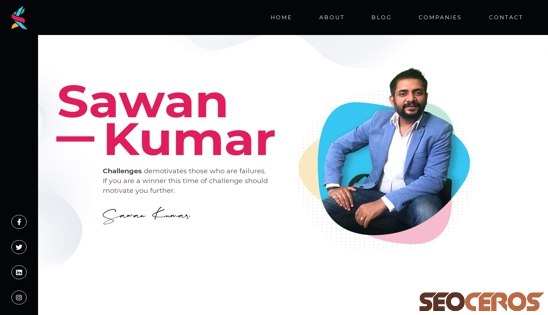 sawan-kumar.com desktop previzualizare