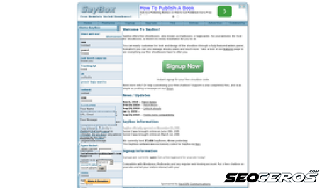 saybox.co.uk desktop vista previa
